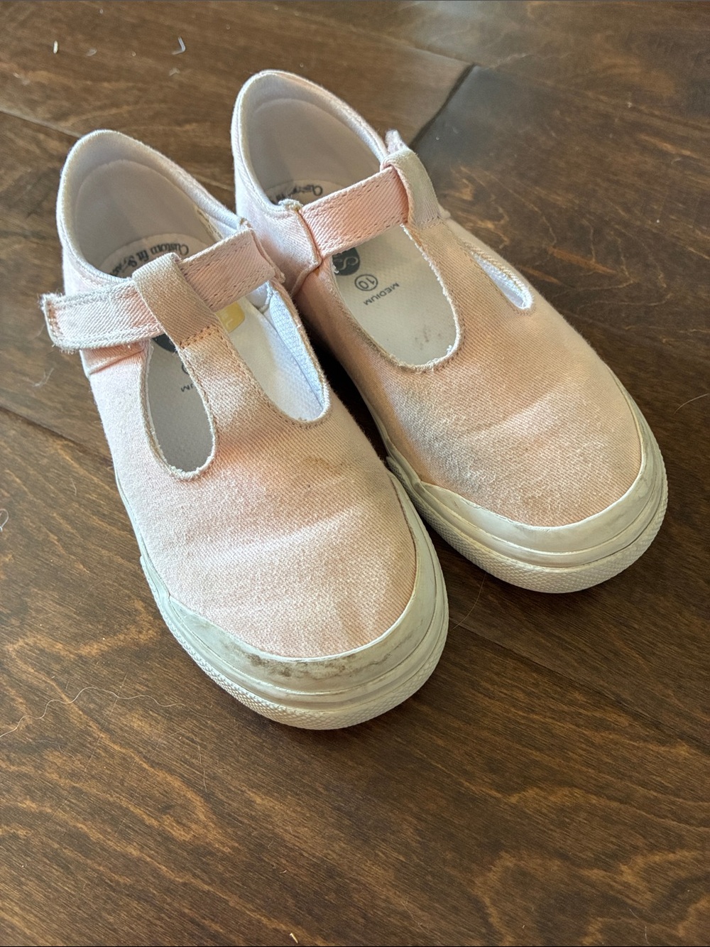 Footmates Pink Canvas Mary Jane Sneakers